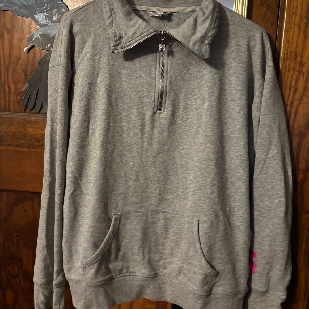 Victoria's Secret Gray Zip-Up Pullover Jacket
